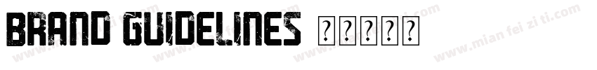 Brand Guidelines字体转换